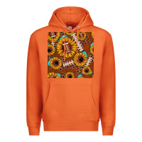 Carrot football leopard sunflower seamless pattern Premium Hoodie - JahusDesignShop