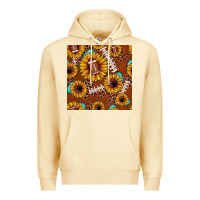 Pina Colada football leopard sunflower seamless pattern Premium Hoodie - JahusDesignShop