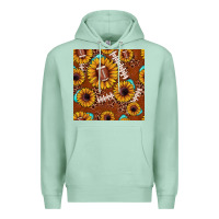Seafoam football leopard sunflower seamless pattern Premium Hoodie - JahusDesignShop