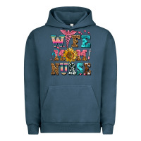 Pigment Midnight Navy wife mom nurse Urban Hoodie - AdoDesignShop