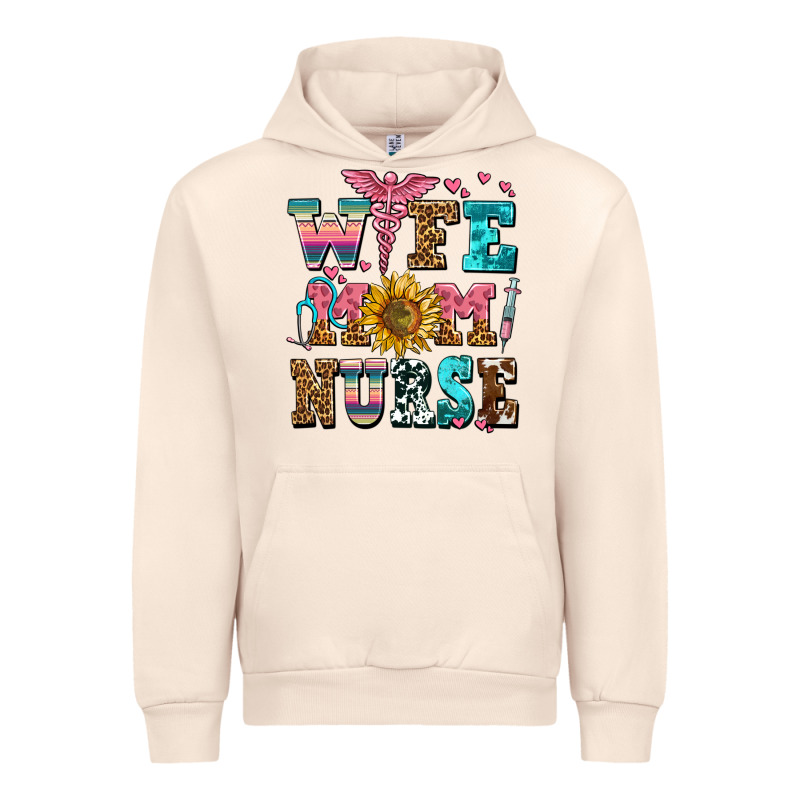 Wife Mom Nurse Urban Hoodie by AdoDesignShop | Teevron