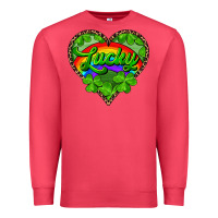 Cardinal lucky heart with leopard Premium Sweatshirt - RanaPortraitStore