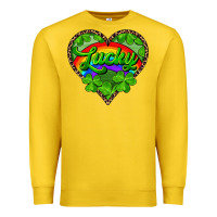 Lemon lucky heart with leopard Premium Sweatshirt - RanaPortraitStore