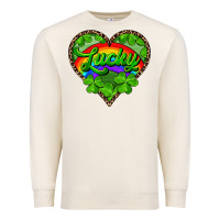 Sandshell lucky heart with leopard Premium Sweatshirt - RanaPortraitStore