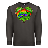 Smoke lucky heart with leopard Premium Sweatshirt - RanaPortraitStore