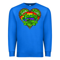 True Royal lucky heart with leopard Premium Sweatshirt - RanaPortraitStore