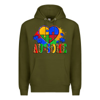 Army Green autism au some tribe Premium Hoodie - AdoDesignShop