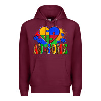 Burgundy autism au some tribe Premium Hoodie - AdoDesignShop