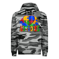 Slate Camo autism au some tribe Premium Hoodie - AdoDesignShop