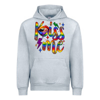 Heather Grey kiss me Urban Hoodie - JahusDesignShop
