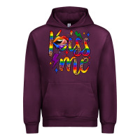 Mauve Wine kiss me Urban Hoodie - JahusDesignShop