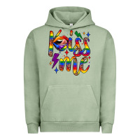 Pigment Oil Green kiss me Urban Hoodie - JahusDesignShop