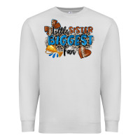 Dove Grey little sister biggest fan football Premium Sweatshirt - Zillion Design Studio