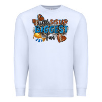 White little sister biggest fan football Premium Sweatshirt - Zillion Design Studio
