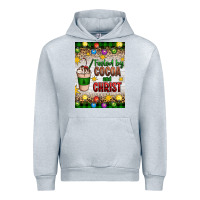Heather Grey christmas fueled by cocoa and christ Urban Hoodie - Artiststas