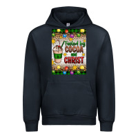 Navy christmas fueled by cocoa and christ Urban Hoodie - Artiststas