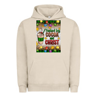 Pigment French Oak christmas fueled by cocoa and christ Urban Hoodie - Artiststas