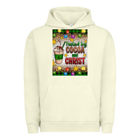 Pigment Pistachio christmas fueled by cocoa and christ Urban Hoodie - Artiststas