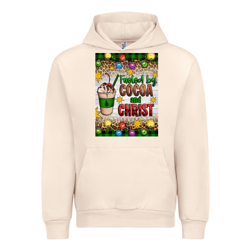 Christmas Fueled By Cocoa And Christ Urban Hoodie by Artiststas | Teevron