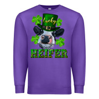 Purple Lucky heifer Premium Sweatshirt - RanaPortraitStore