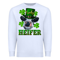 White Lucky heifer Premium Sweatshirt - RanaPortraitStore