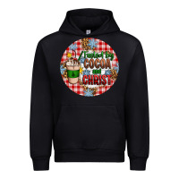 Black christmas fueled by cocoa and christ ornament Urban Hoodie - Artiststas