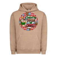 Pigment Burro christmas fueled by cocoa and christ ornament Urban Hoodie - Artiststas