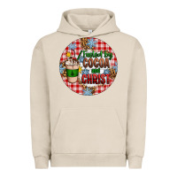 Pigment French Oak christmas fueled by cocoa and christ ornament Urban Hoodie - Artiststas