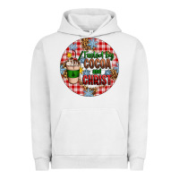 Pigment Lunar Rock christmas fueled by cocoa and christ ornament Urban Hoodie - Artiststas