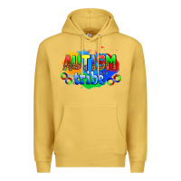 Antique Gold autısm tribe Premium Hoodie - AdoDesignShop