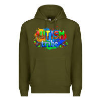 Army Green autısm tribe Premium Hoodie - AdoDesignShop