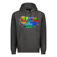 Charcoal Heather autısm tribe Premium Hoodie - AdoDesignShop