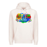 Pale Pink autısm tribe Premium Hoodie - AdoDesignShop