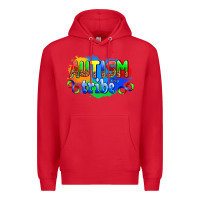 Red autısm tribe Premium Hoodie - AdoDesignShop