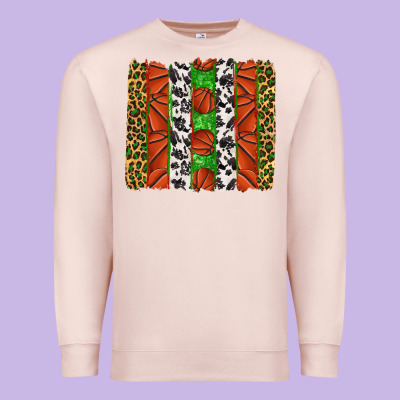 Premium Sweatshirt basketball brush strokes