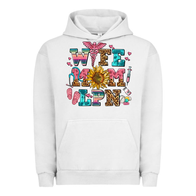 Wife Mom Lpn Urban Hoodie by AdoDesignShop | Teevron