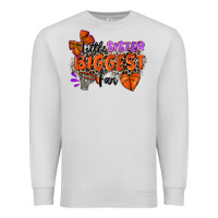 Dove Grey little sister biggest fan basketball Premium Sweatshirt - Zillion Design Studio