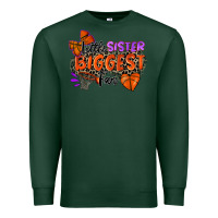 Sports Green little sister biggest fan basketball Premium Sweatshirt - Zillion Design Studio