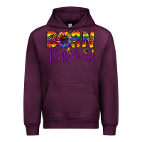 Mauve Wine born this way Urban Hoodie - JahusDesignShop