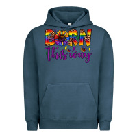 Pigment Midnight Navy born this way Urban Hoodie - JahusDesignShop