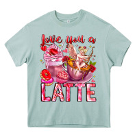 Arona Love You Latte Valentine Cupid Heavy Core Tee - CowhideDigitalArt