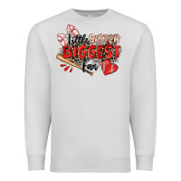 Dove Grey little sister biggest fan baseball Premium Sweatshirt - Zillion Design Studio
