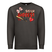 Smoke little sister biggest fan baseball Premium Sweatshirt - Zillion Design Studio