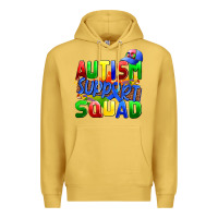 Antique Gold autısm support squad Premium Hoodie - AdoDesignShop