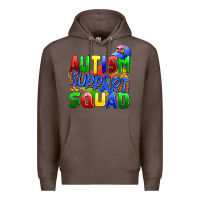 Coffee autısm support squad Premium Hoodie - AdoDesignShop