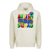 Oatmeal Heather autısm support squad Premium Hoodie - AdoDesignShop