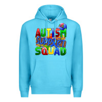 Ocean Blue autısm support squad Premium Hoodie - AdoDesignShop