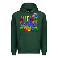 Sports Green autısm support squad Premium Hoodie - AdoDesignShop