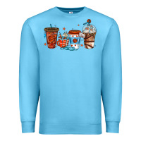 Ocean Blue basketball coffee cups Premium Sweatshirt - texasbilliewilder