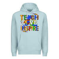 Blue Mist teach love inspire Premium Hoodie - AdoDesignShop